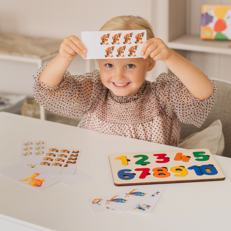 Рамка вкладыш Цифры с карточками