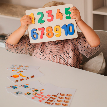 Рамка вкладыш Цифры с карточками