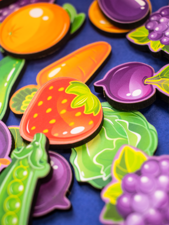 Дополнительный набор цветных деталей для Сундучка "Фрукты-Овощи"