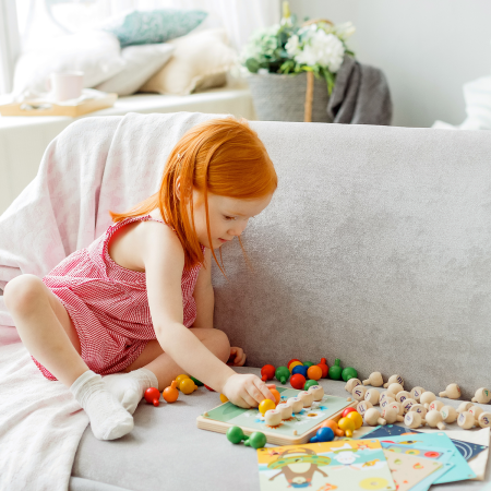 Мозаика Макси  "Изучаем цифры, буквы, цвет"